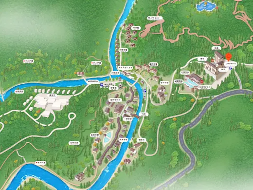 铜川结合景区手绘地图智慧导览和720全景技术，可以让景区更加“动”起来，为游客提供更加身临其境的导览体验。